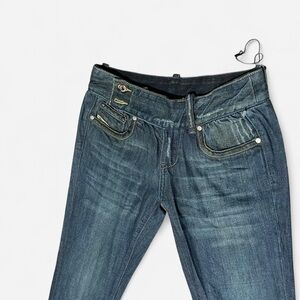 DIESEL Deadstock Archival Cherone Blue low rise flare/bootcut